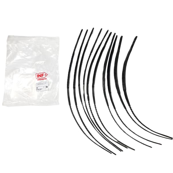 10-pack universella snökedjor för bilar Black Black