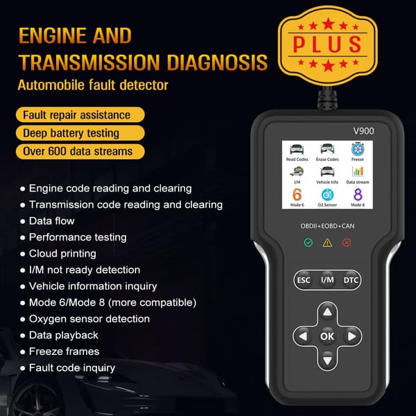 Bilmotor Fejlkodedetektor - Diagnostiser og Løs Problemer Hurtigt