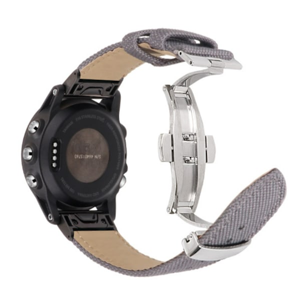 Garmin Fenix 5S/6/7X/3HR Snabbväxlingsarmband i Canvas - 20mm 26 mm