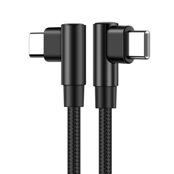 Vinklet datakabel - USB-C til USB-C 2 m 2 m