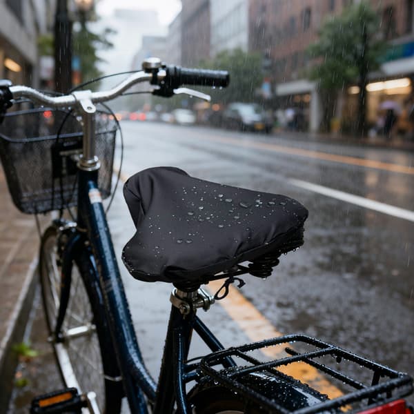 2-pack vattentätt sadelöverdrag med dragsko / Regnskydd för cykelsadel Black Black