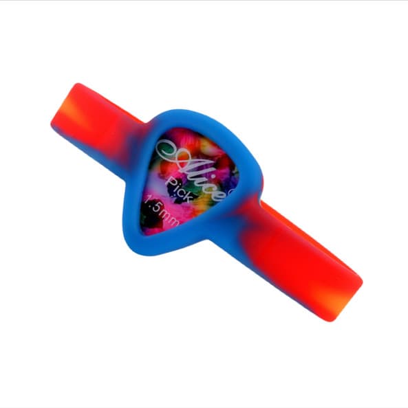 Guitar Pick Holder, Plektrumbånd til Guitarister Red Red