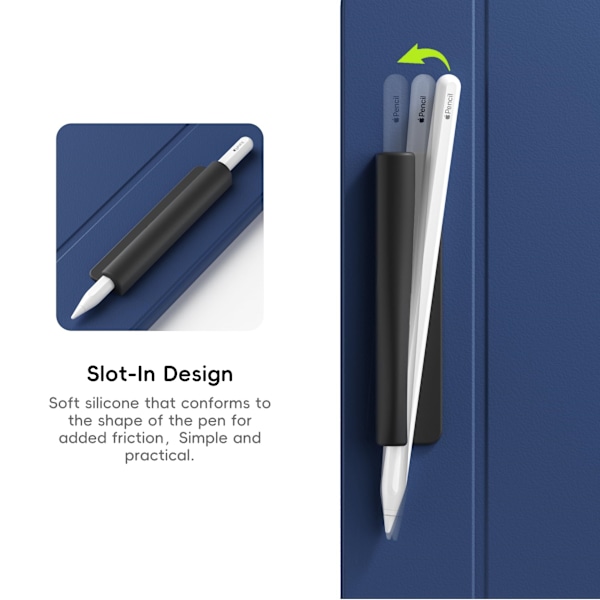 Silikone blyantholder til Apple Pencil (USB-C) Grå
