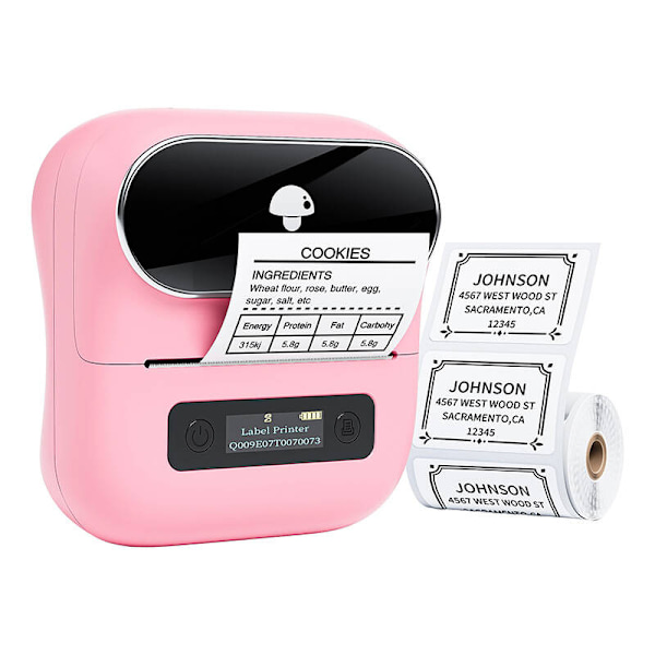 Phomemo M220 bærbar etiketprinter (pink)