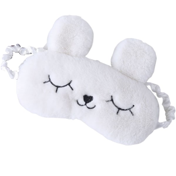 ögonmask sova / Sovmask i söt kanindesign Vit