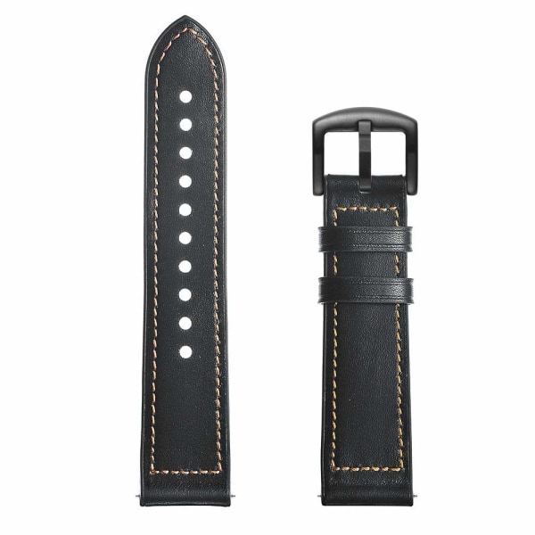 Armband Samsung Gear S3 Classic, Frontier, Galaxy Watch 22 mm Läder Svart