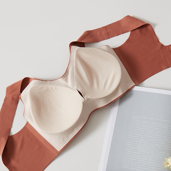 Sømløs BH, behagelig pasform Beige M