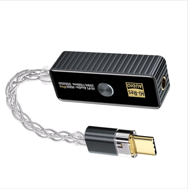 BJ06-Pro (HA01 PRO) Typ-C till 3,5 mm hörlursadapter Grey Grey