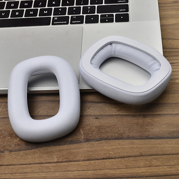 Ersättnings öronkuddar till Logitech Astro A30 - Vitt proteinläder