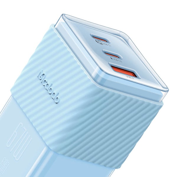 GaN 67W nätladdare Mcdodo CH-1503 2x USB-C, USB-A (blå)