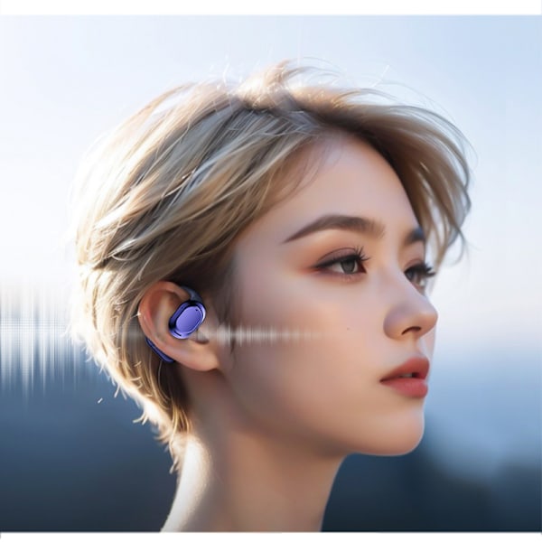 SHINECON Bluetooth 5.3 Hörlurar Blå