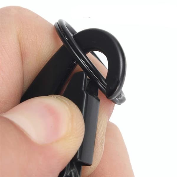 Taktisk nyckelring Black Black