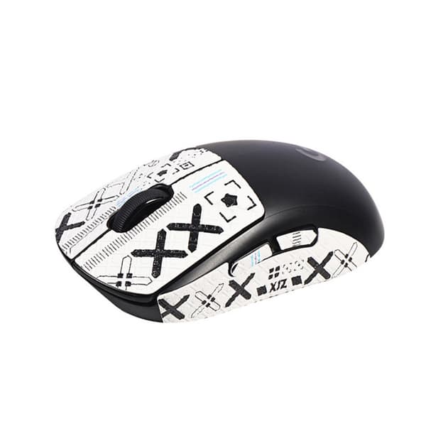 Forbedrede Grip Mouse Stickers til GPW 2/3 - Hvidt Print
