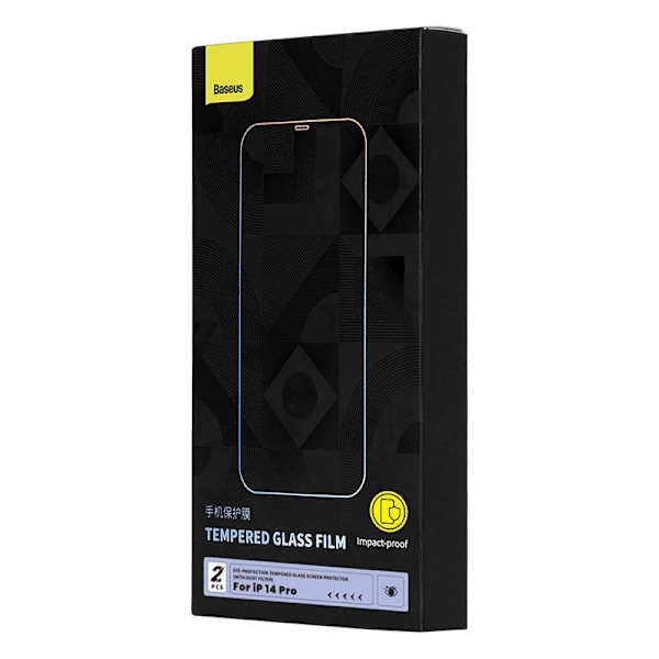Karkaistu lasi silmiensuojasuodattimella Baseus Crystal Series iPhone 14 PRO