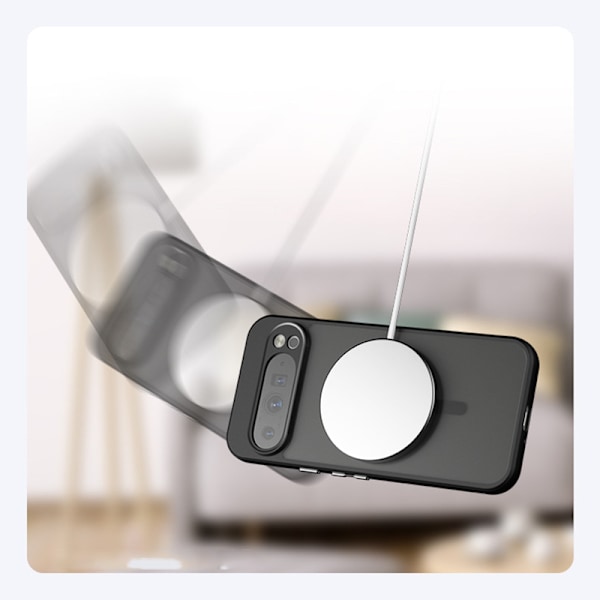 Magnetisk matt svart fodral för Google Pixel 8 Pro