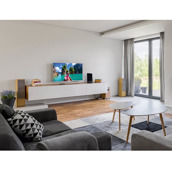 Inomhusantenn Pro 45 DAB+/DAB/DVB-T2/FM Flat Svart