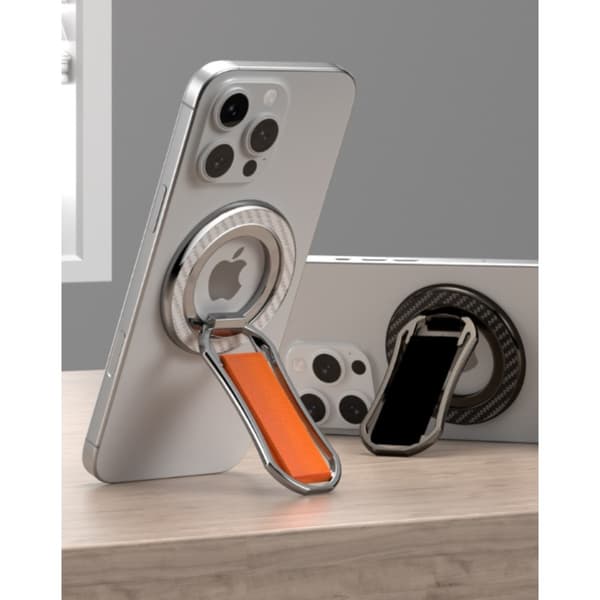 Magnetisk telefonholder med håndledsrem, 360° rotation og 180° bordstander Gray Gray
