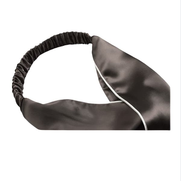 100% silkeshårband med bred brätte Brown Brown