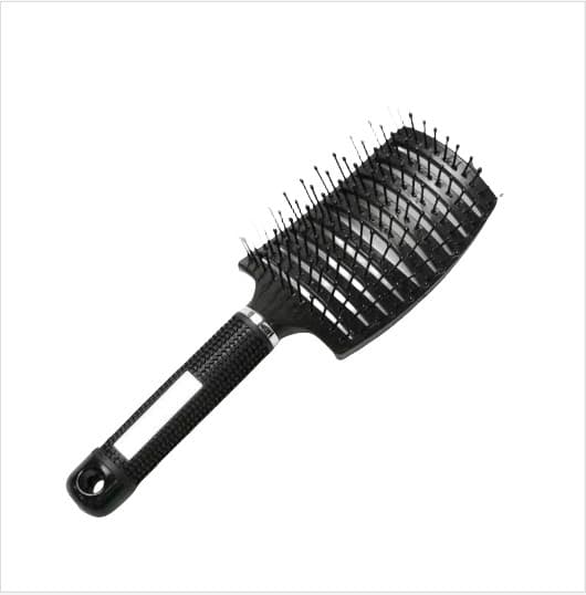 Styling Massage Vent Brush til alle hårtyper Black Black
