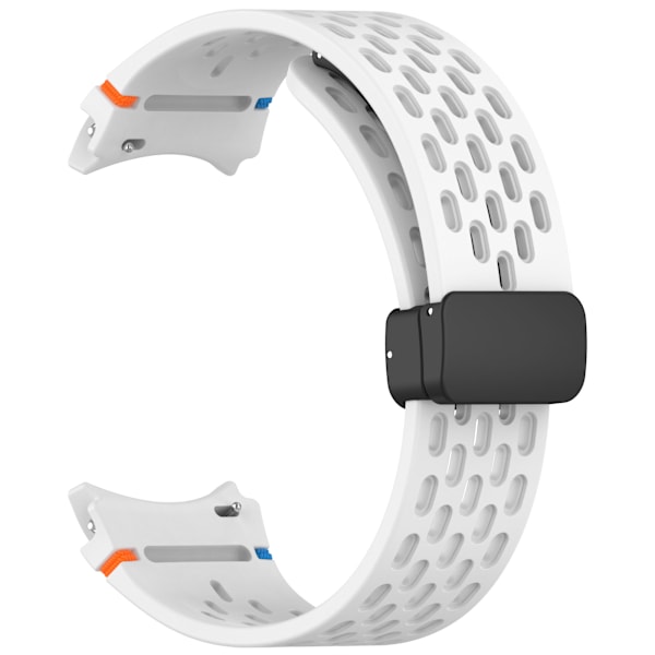 Tyylikäs ja käytännöllinen kellonhihna Samsung Galaxy Watch 7/6/5/4 -kellolle Valkoinen