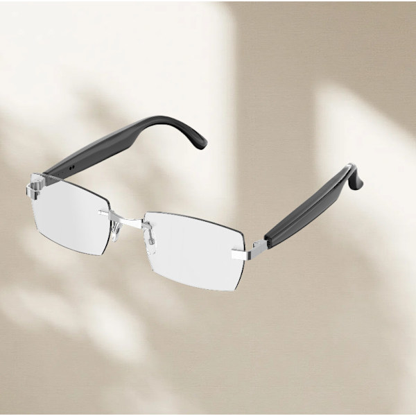 Smarte Bluetooth-briller HY-1006 - Lyd- og visuel oplevelse Silver Silver