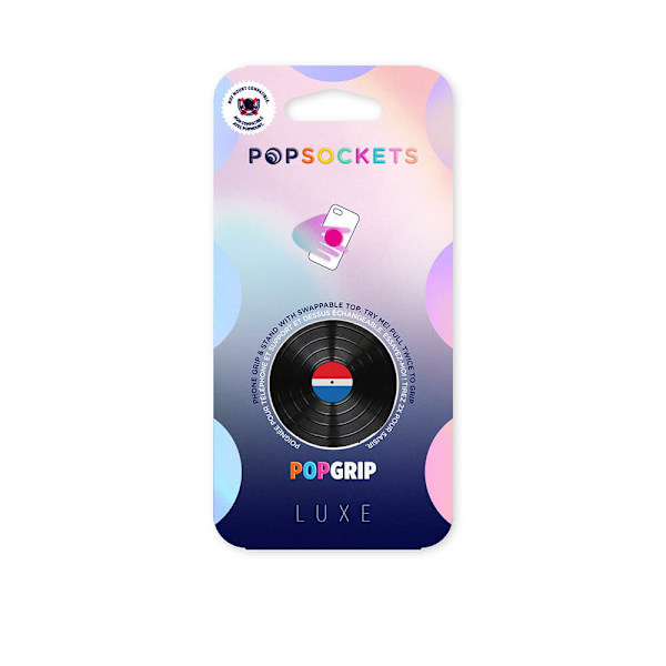 POPSOCKETS Backspin Aluminum 45 RPM Avtagbart Grip med Ställfunktion LUXE Spin