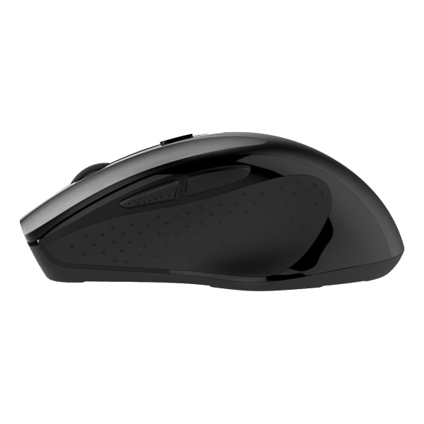 Wireless silent office mouse USB receiv 2400DPI 6button blck