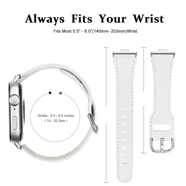 Huawei Watch Fit 3 Nahkaranneke Valkoinen