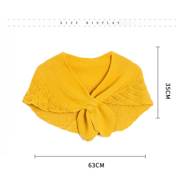 Strikkede sjal wrap til kvinder, forår og efterår mode Pashmina Black Black