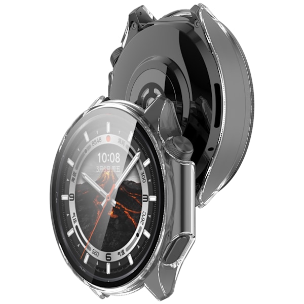 OnePlus Watch 3 & OPPO Watch X2 -kotelo näytönsuojalla Läpinäkyvä