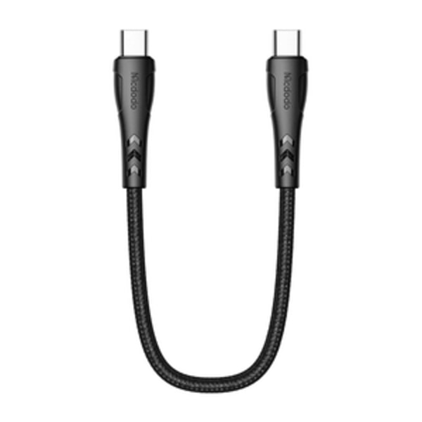 USB-C–USB-C-kaapeli Mcdodo CA-7640, PD 60 W, 0,2 m (musta)