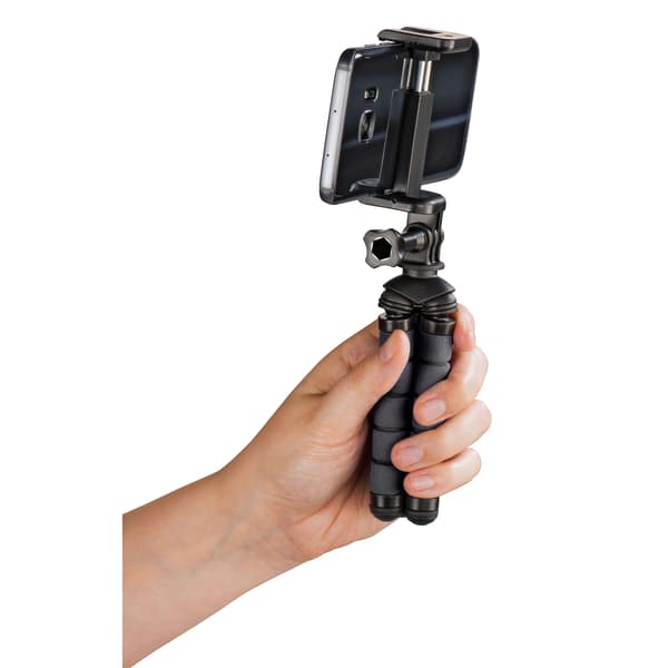 HAMA Bordsstativ Flex Smartphone & GoPro 14cm Svart
