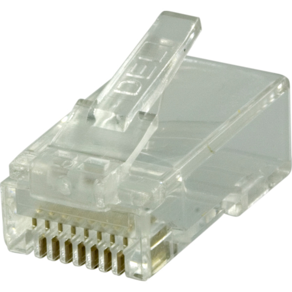 RJ45 connector for patch cable, Cat6 UTP, 2-part, 20-pack