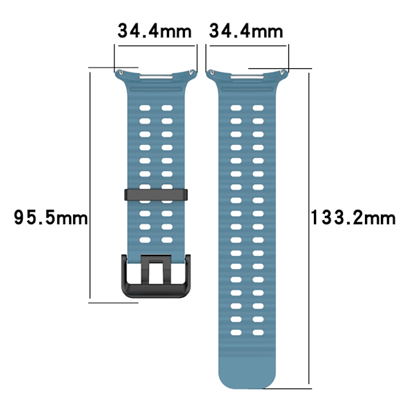 Klockarmband i Silikon för Samsung Watch Ultra 47mm Ljusblå