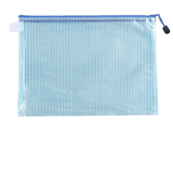 A4 dokumentpåsar plastfickor 12-pack Blue Blue