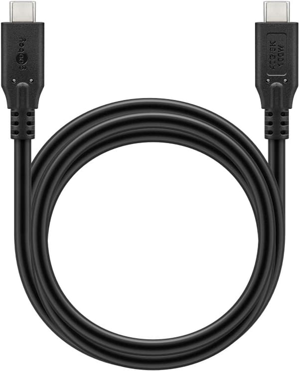 USB-C™-kabel, USB4™, 2 m, sort