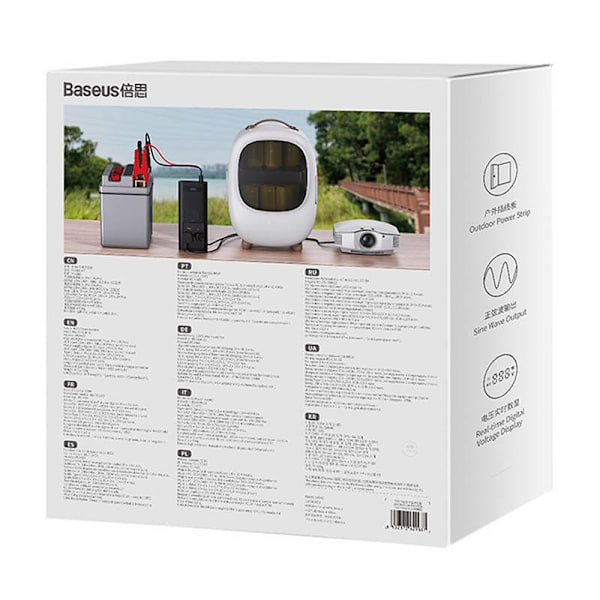 Power Inverter Baseus 300W (24V CN/EU) (svart)