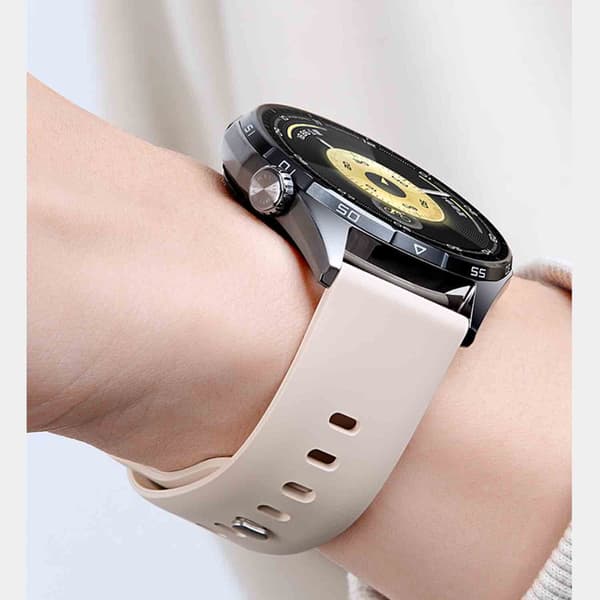 22mm Fluoroelastomer Urrem Kompatibel med Huawei GT6 Pro & GT5 - Flere Farver Starlight Starlight