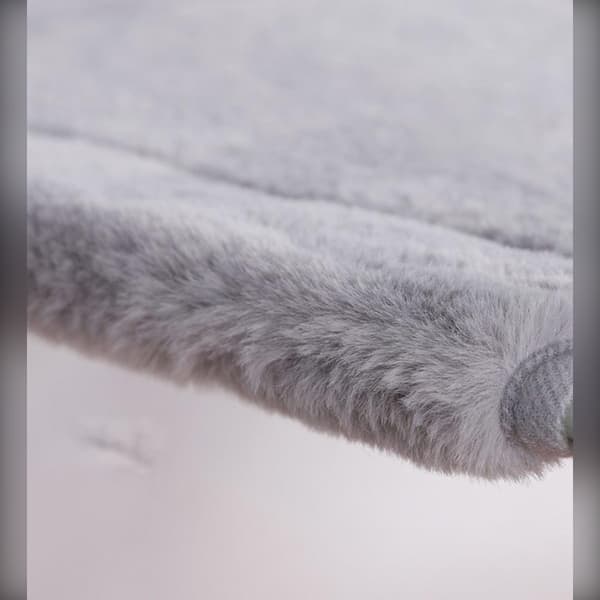 Vinter Plysch Katt Sugkopp Hängmatta - Varm och Mysig Kattsäng Grey Grey