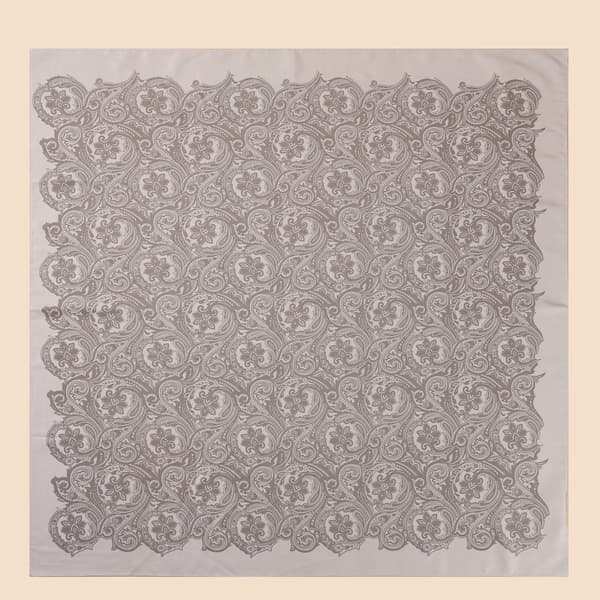 Elegant sidenhalsduk i satin, 90x90 cm Grey Grey