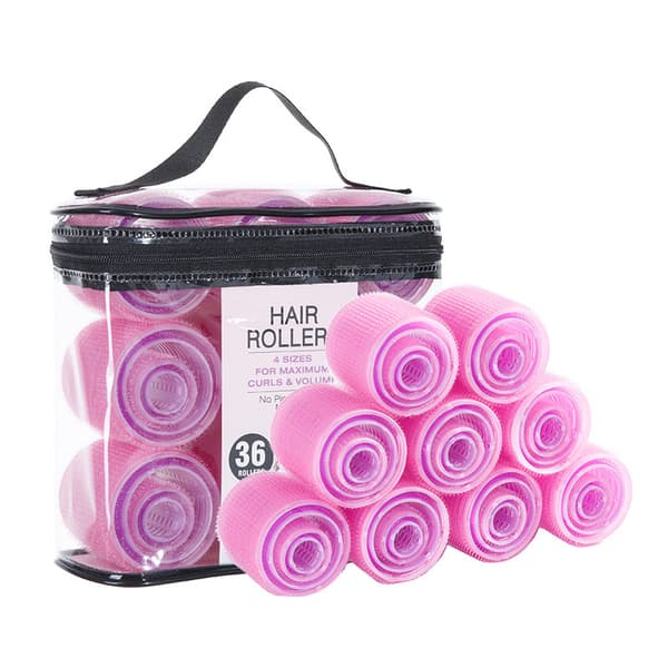 Enkla lugg-lockar: 36-delars hårrollerset för perfekt stil Pink Pink