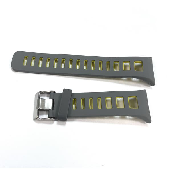 Silikone urrem til Suunto Quest/M1/M2/M4/M5 Grey+Green Grey+Green