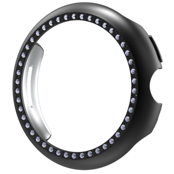 Google Pixel Watch 3 -kotelo, PC ja tekojalokivisuojakuori Musta 45 mm