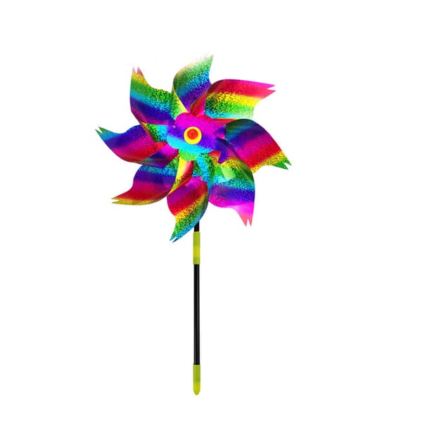 Fugleafvisende Vindmølle 8 Blade Gradient Color 10 Pakke
