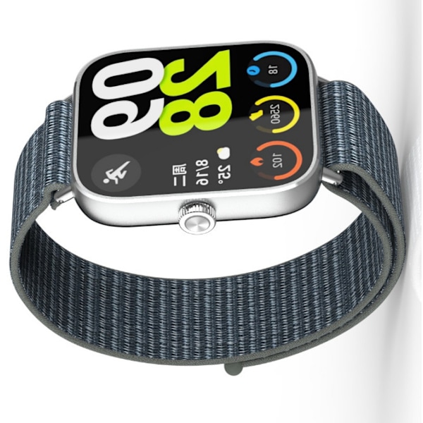 Redmi Watch 5/4 flätad nylonrem Grå