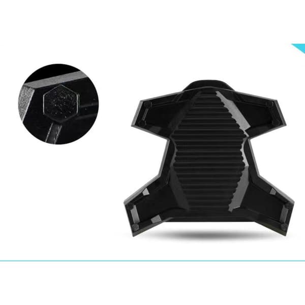 SPD pedaladapter konverterer clipless til platform til landevej med polyamid PA6, sekskant anti-slip matrix og værktøjsfri montering, kompatibel med S