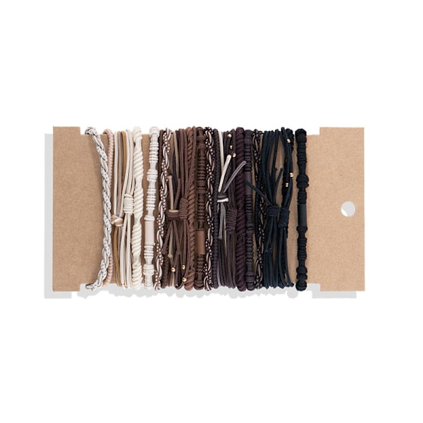 Boho-tyyppiset letitetyt hiuslenkit - 24 kpl Multicolor1 Multicolor1
