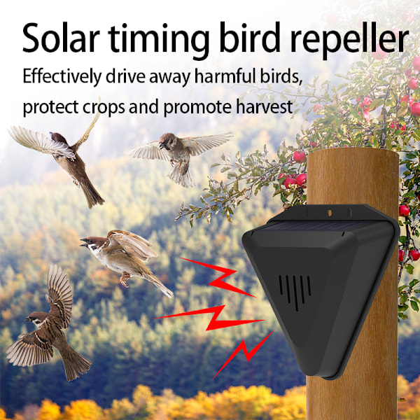 Solar drevet repeller, vilde dyr repeller, fugl repeller, ultralyd repeller