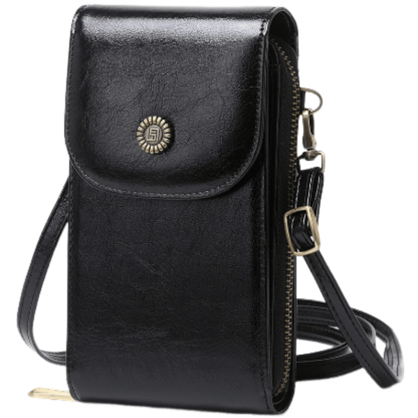 Dame RFID-blokerende telefontaske Black Black