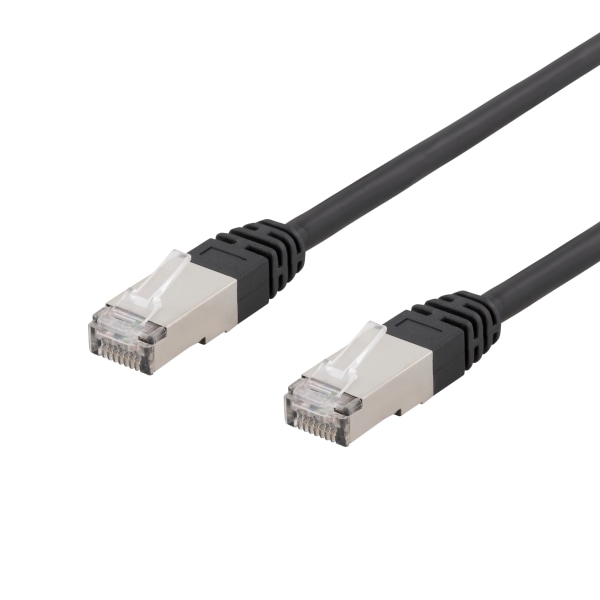 S/FTP Cat6 patch cable, UV resistant, 3m, black